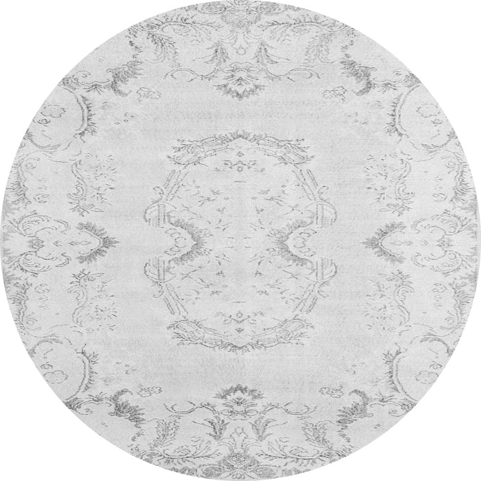 Square Persian Gray Traditional Rug, tr3715gry