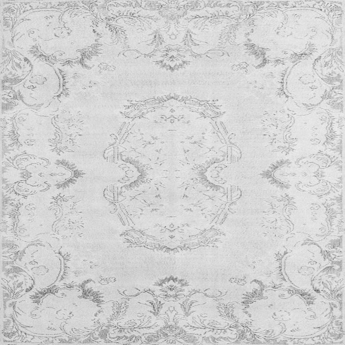 Serging Thickness of Persian Gray Traditional Rug, tr3715gry