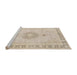 Sideview of Machine Washable Traditional Light French Beige Brown Rug, wshtr3716