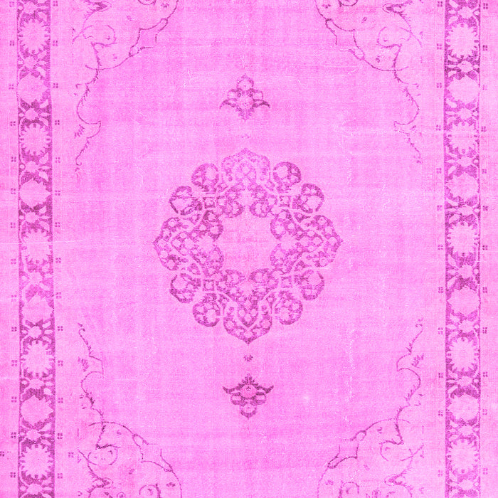 Machine Washable Persian Pink Traditional Rug, wshtr3716pnk