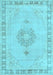 Machine Washable Persian Light Blue Traditional Rug, wshtr3716lblu