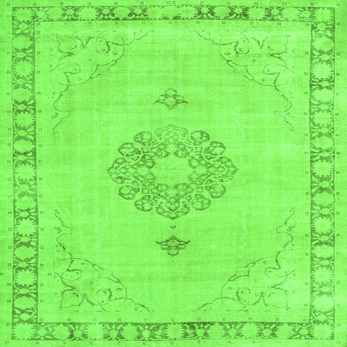 Serging Thickness of Persian Green Traditional Rug, tr3716grn