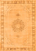 Serging Thickness of Machine Washable Persian Orange Traditional Area Rugs, wshtr3716org