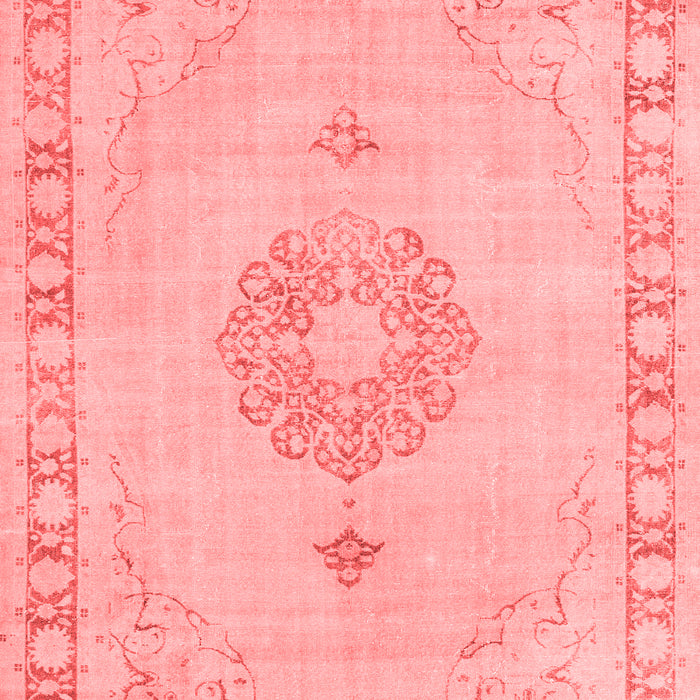 Machine Washable Persian Red Traditional Rug, wshtr3716red