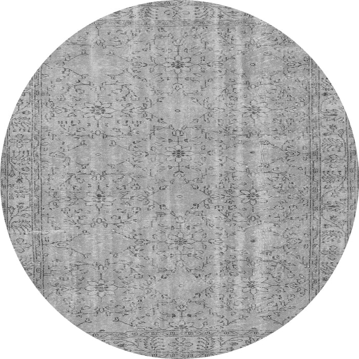 Square Persian Gray Traditional Rug, tr3717gry