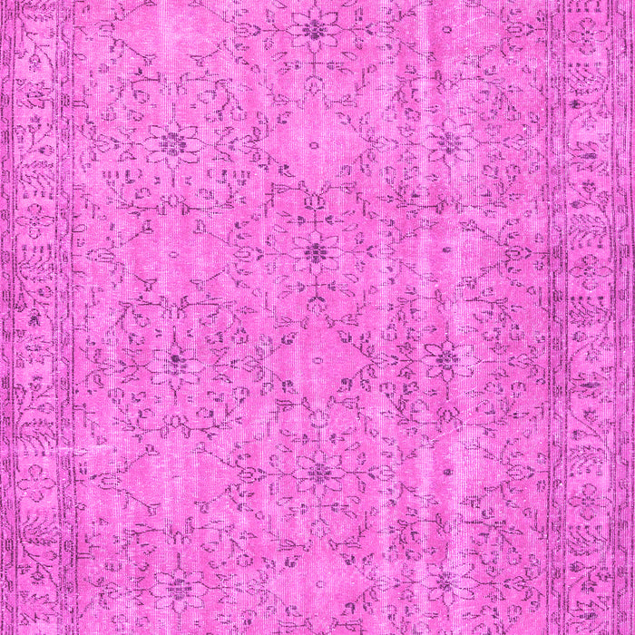 Machine Washable Persian Pink Traditional Rug, wshtr3717pnk