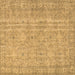 Square Persian Brown Traditional Rug, tr3717brn