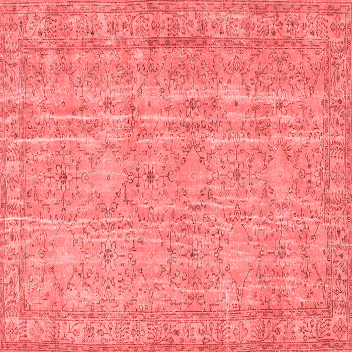 Machine Washable Persian Red Traditional Rug, wshtr3717red