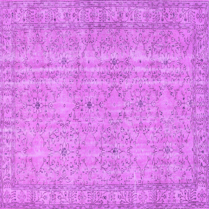 Square Persian Purple Traditional Rug, tr3717pur