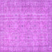Square Persian Purple Traditional Rug, tr3717pur