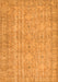 Serging Thickness of Machine Washable Persian Orange Traditional Area Rugs, wshtr3717org