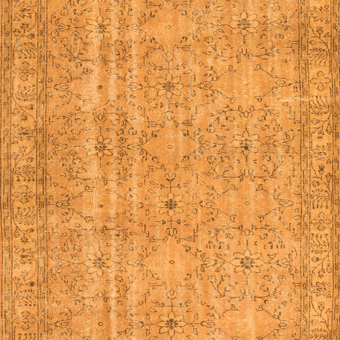 Serging Thickness of Machine Washable Persian Orange Traditional Area Rugs, wshtr3717org
