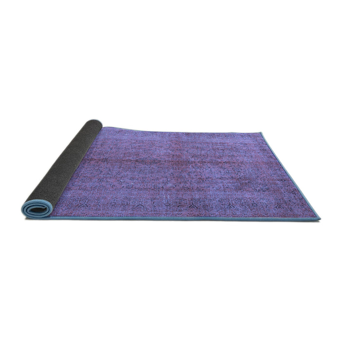 Sideview of Persian Blue Traditional Rug, tr3718blu
