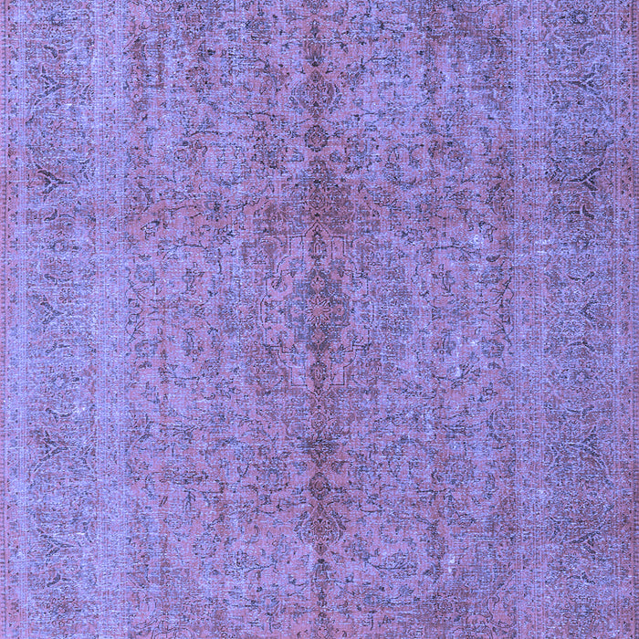 Machine Washable Persian Blue Traditional Rug, wshtr3718blu