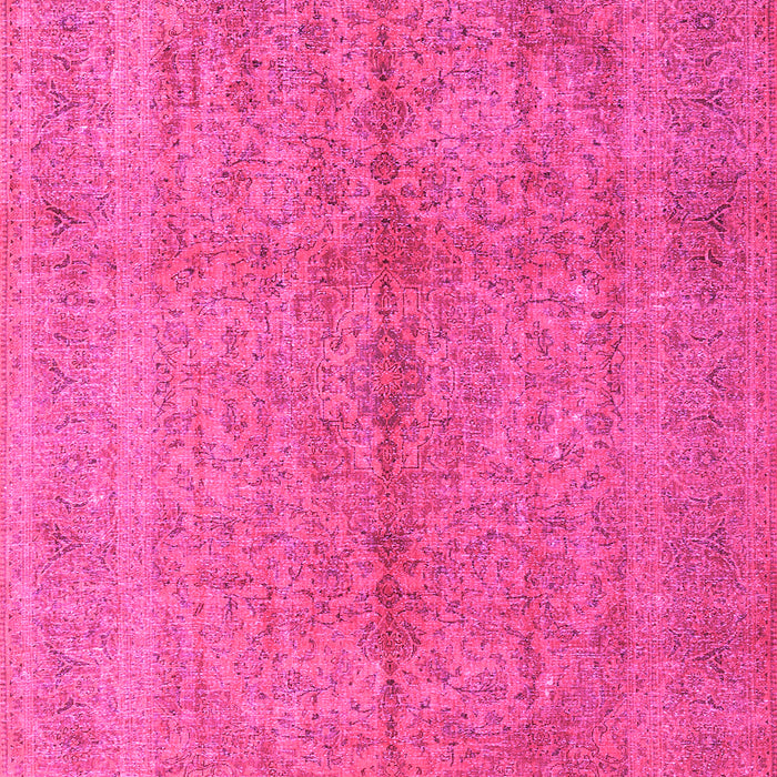 Machine Washable Persian Pink Traditional Rug, wshtr3718pnk