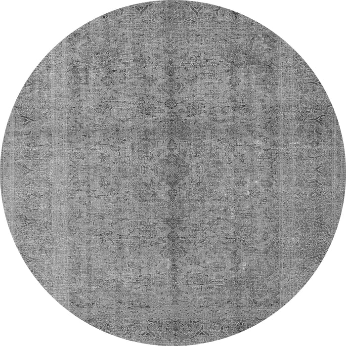 Machine Washable Persian Gray Traditional Rug, wshtr3718gry