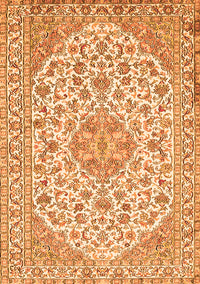 Medallion Orange Traditional Rug, tr371org