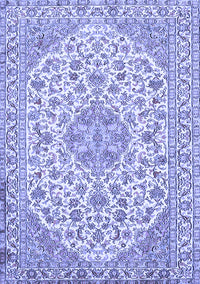 Medallion Blue Traditional Rug, tr371blu