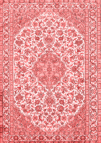 Medallion Red Traditional Rug, tr371red