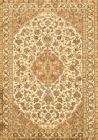 Medallion Brown Traditional Rug, tr371brn