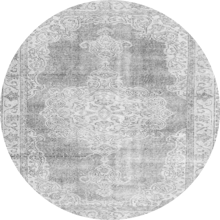 Square Persian Gray Traditional Rug, tr3720gry