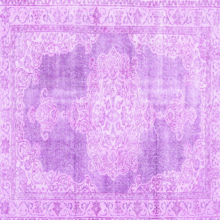 Square Persian Purple Traditional Rug, tr3720pur