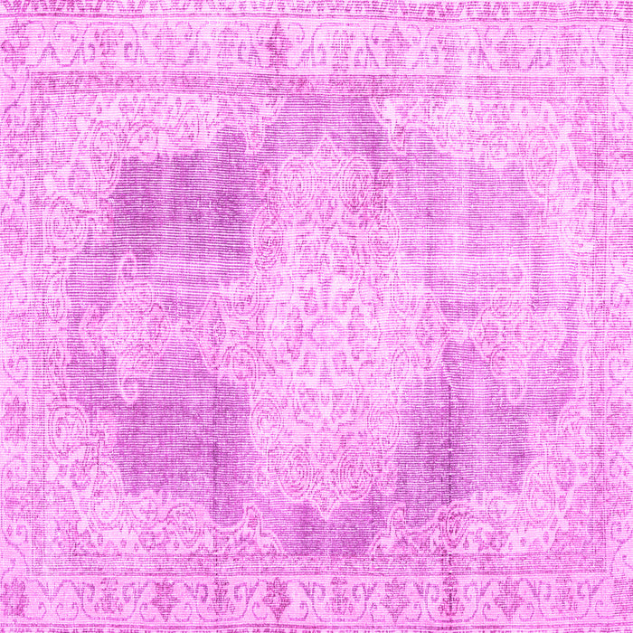 Square Persian Pink Traditional Rug, tr3720pnk