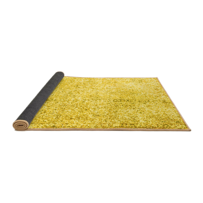 Sideview of Persian Yellow Traditional Rug, tr3721yw