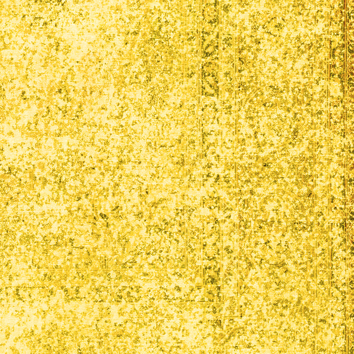 Machine Washable Persian Yellow Traditional Rug, wshtr3721yw