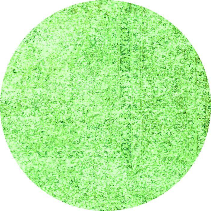 Machine Washable Persian Green Traditional Area Rugs, wshtr3721grn