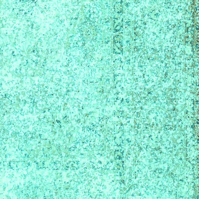 Machine Washable Persian Turquoise Traditional Area Rugs, wshtr3721turq