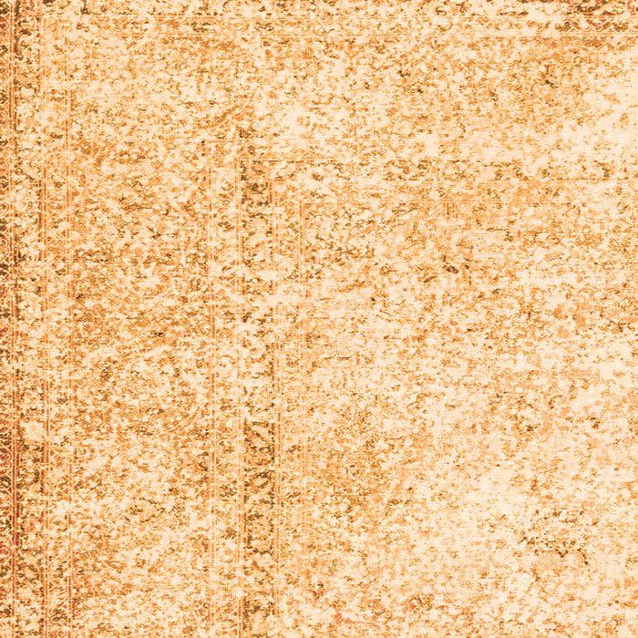 Serging Thickness of Persian Orange Traditional Rug, tr3721org