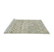 Sideview of Machine Washable Traditional White Gold Rug, wshtr3722