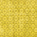 Square Persian Yellow Traditional Rug, tr3722yw