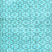 Square Persian Light Blue Traditional Rug, tr3722lblu