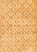 Serging Thickness of Machine Washable Persian Orange Traditional Area Rugs, wshtr3722org