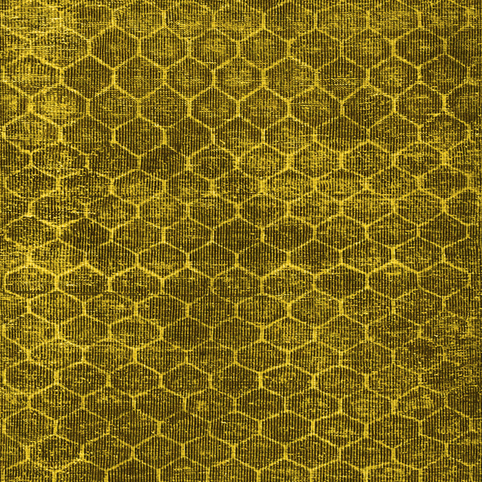 Machine Washable Persian Yellow Bohemian Rug, wshtr3724yw