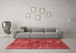 Bohemian Red Washable Rugs