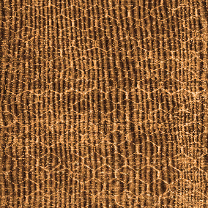 Serging Thickness of Machine Washable Persian Orange Bohemian Area Rugs, wshtr3724org