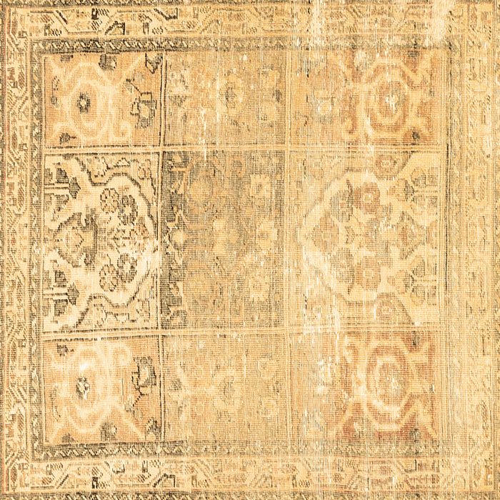 Square Persian Brown Traditional Rug, tr3725brn