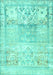 Persian Turquoise Traditional Rug, tr3725turq