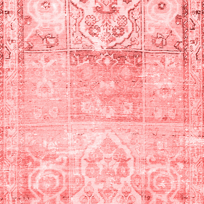 Machine Washable Persian Red Traditional Rug, wshtr3725red
