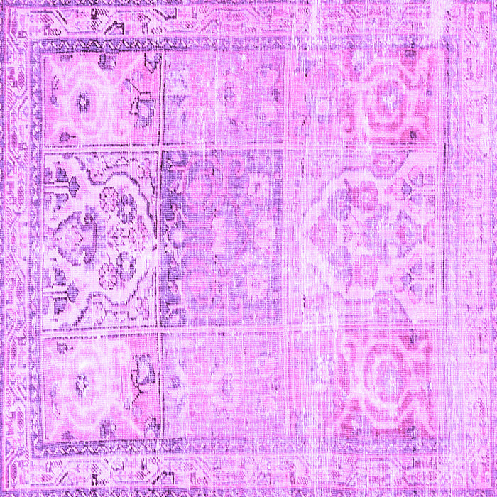 Square Persian Purple Traditional Rug, tr3725pur