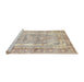 Sideview of Machine Washable Traditional Camel Brown Rug, wshtr3726