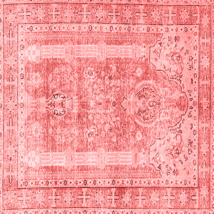 Machine Washable Persian Red Traditional Rug, wshtr3726red