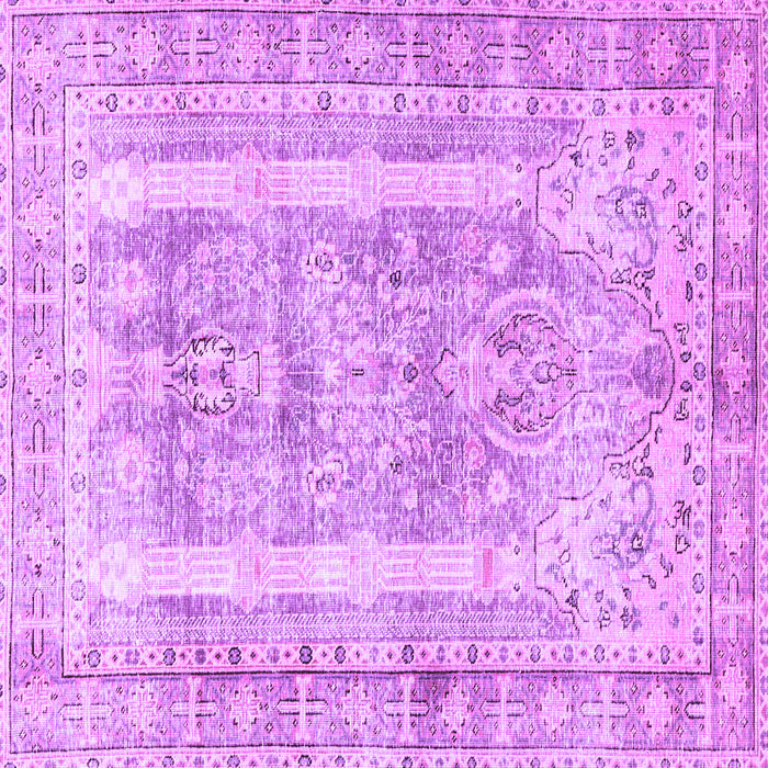 Square Persian Purple Traditional Rug, tr3726pur