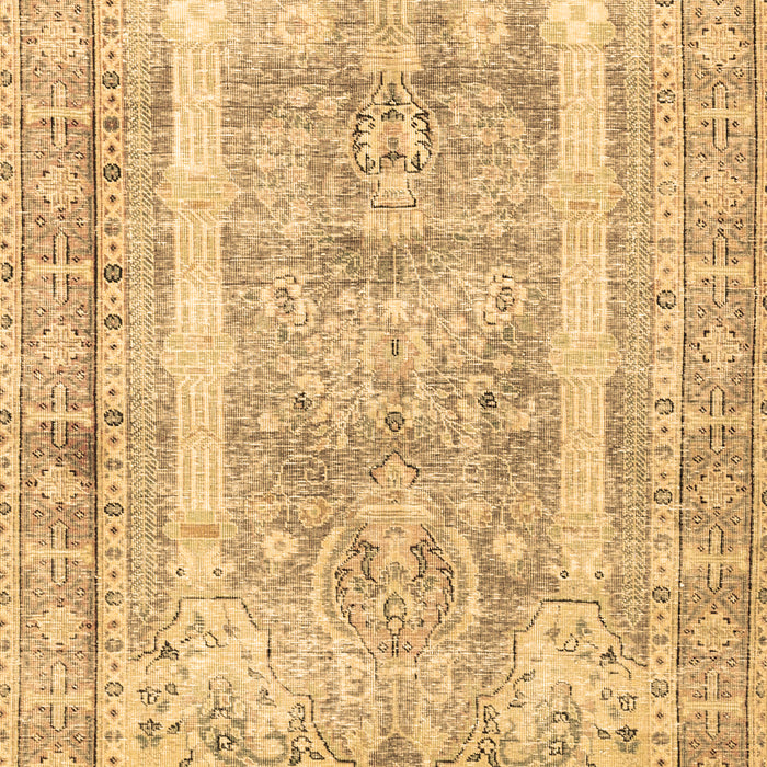 Machine Washable Persian Brown Traditional Rug, wshtr3726brn