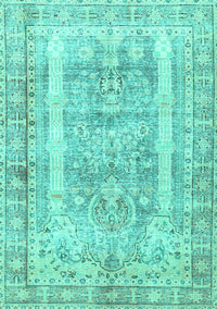Persian Turquoise Traditional Rug, tr3726turq
