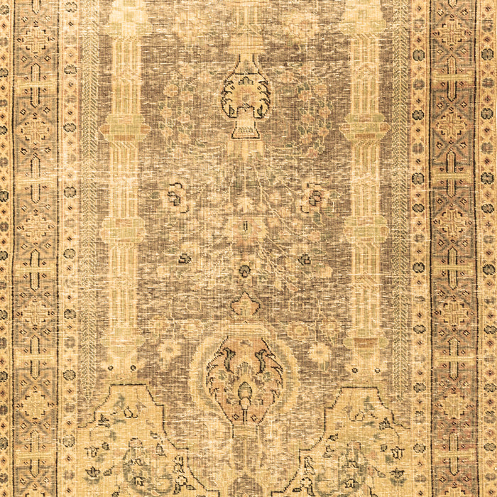 Machine Washable Persian Brown Traditional Rug, wshtr3727brn