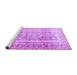 Sideview of Machine Washable Persian Purple Traditional Area Rugs, wshtr3727pur